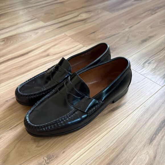Allen Edmonds Men\'s Walden Penny Loafers Black 10.5 EEE USA main image 9